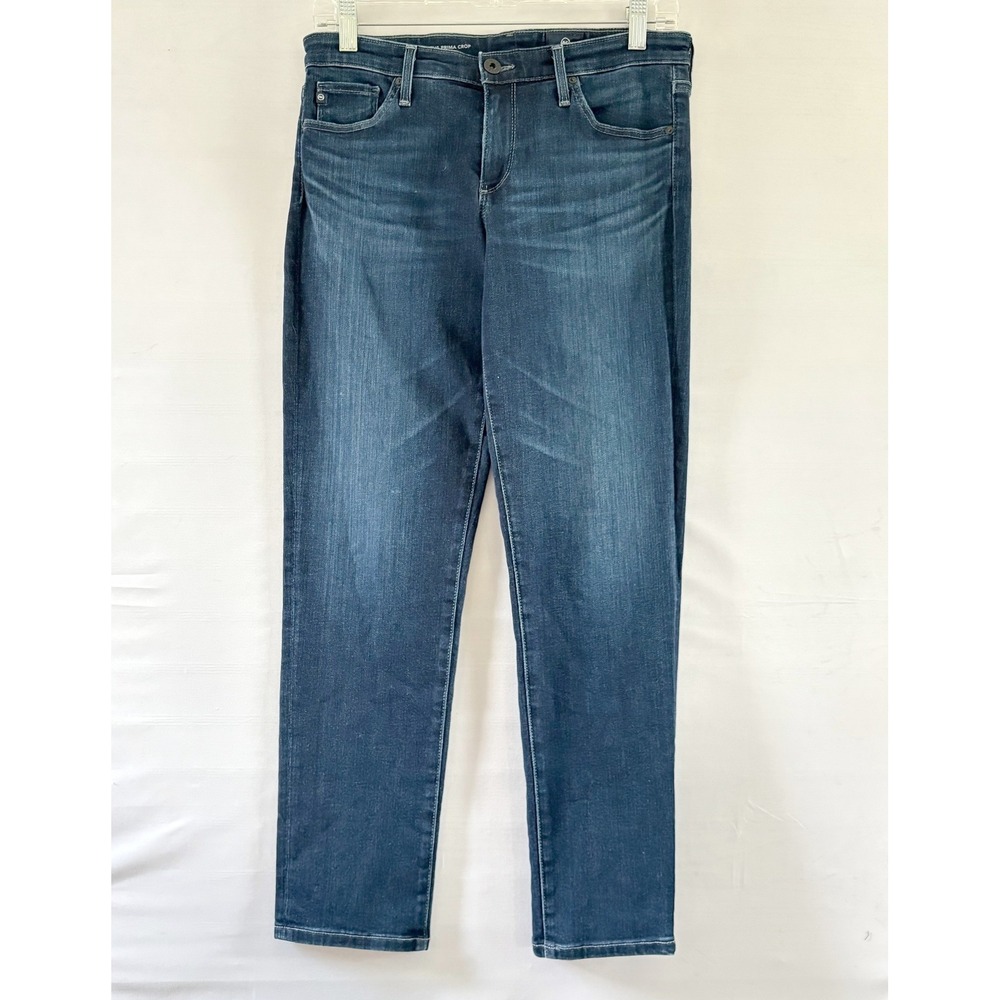 AG Adriano Goldschmied The Prima Crop Cigarette Jeans Dark Wash 28 PS1157CONR